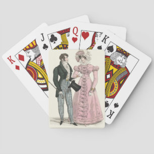 Jeu De Cartes Couple Mariage Antique 1823 Homme Femme Mode