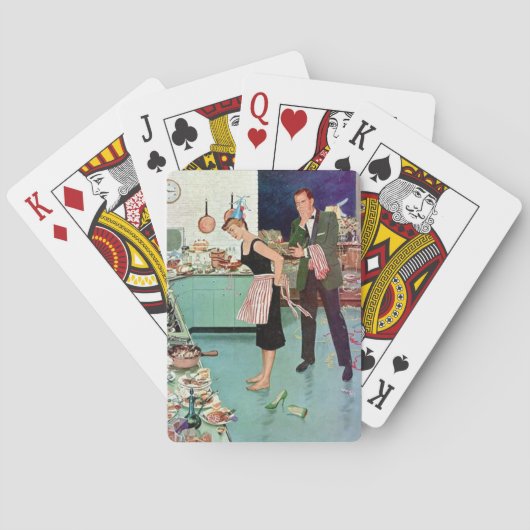 Jeu De Cartes Couple rétros après la fête (dos)