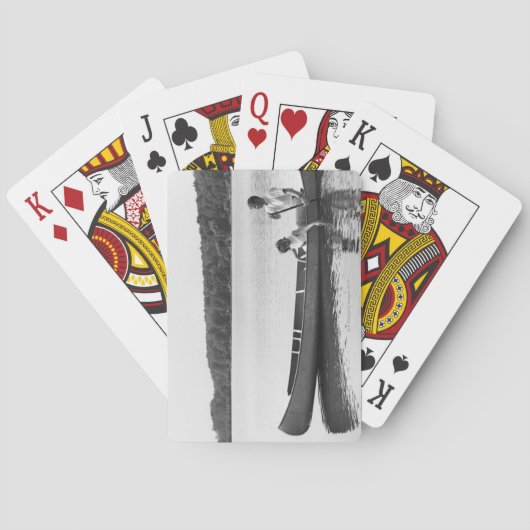 Jeu De Cartes Couples dans un canoë (dos)