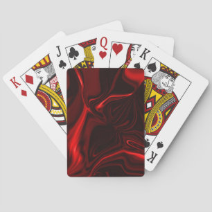 Jeu De Cartes Courbes ou ondulations fonds rouge et sombre