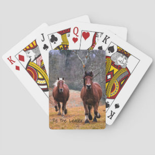 Jeu De Cartes Courir Des Chevaux Être Le Leader