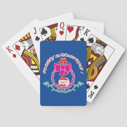 Jeu De Cartes Couronne de Noël (dos)