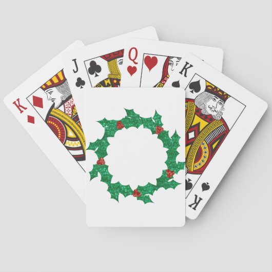 Jeu De Cartes couronne saint de noël (dos)