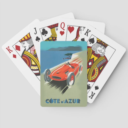 Jeu De Cartes Course automatique vintage (dos)