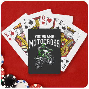 Jeu De Cartes Course Motocross Dirt Bike Rider personnalisée