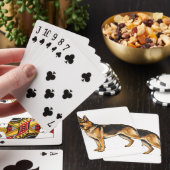 Jeu De Cartes Coussin double face avec Shepherd Allemand (In Situ)