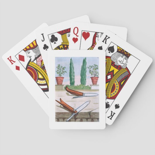 Jeu De Cartes Couteau de jardinage, de 'Hesperides' par Giovanni (dos)