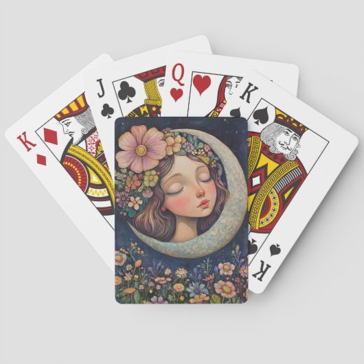 Jeu De Cartes Couvercle et lune de croissant (dos)