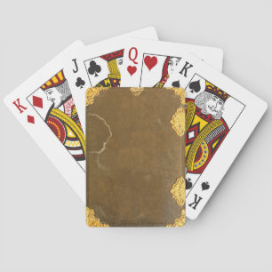 Jeu De Cartes Couverture Gold & Old Book
