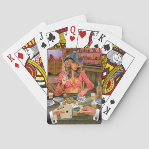 JEU DE CARTES COW-GIRL JOUEUSE