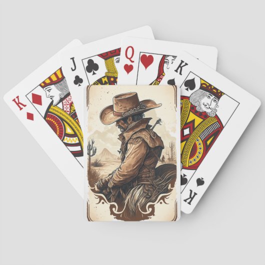 Jeu De Cartes Cowboy Jouer Des Cartes (dos)