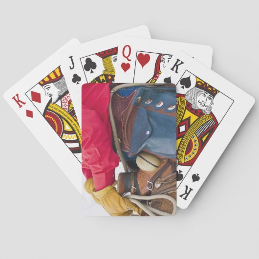 Jeu De Cartes Cowboy on Horse wearing Leather Chaps (dos)