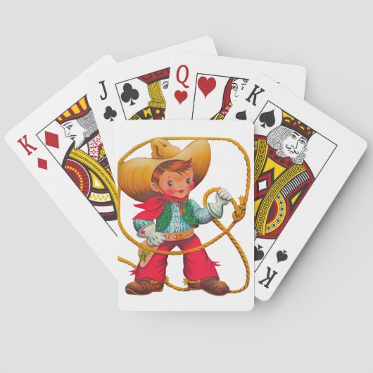 Jeu De Cartes Cowboy Retro Boy Child Cute Western (dos)