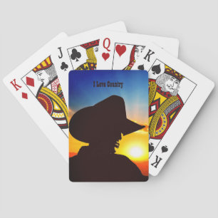 Jeu De Cartes Cowboy Silhouette