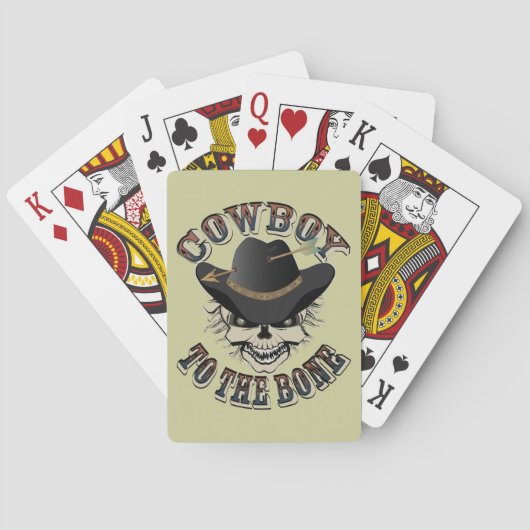 Jeu De Cartes Cowboy Skull (dos)