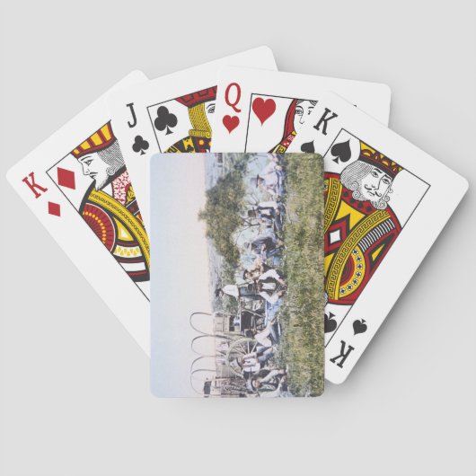 Jeu De Cartes Cowboys à l'heure du déjeuner, 1904 (photo) (dos)