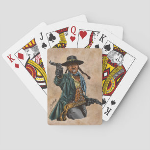 Jeu De Cartes Cowgirl noire