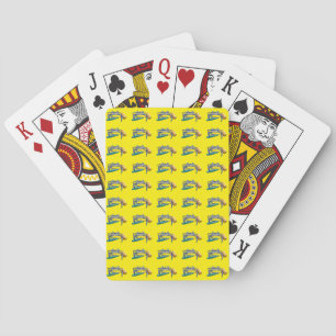 Jeu De Cartes Crabe bleu dessiné à la main avec un maillet de cr