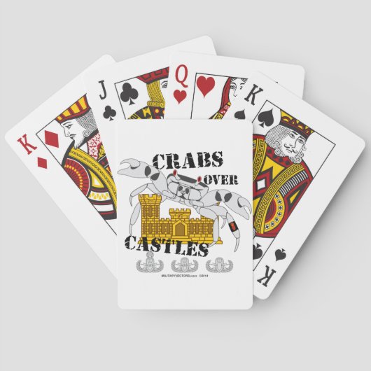 Jeu De Cartes Crabes au-dessus des châteaux (dos)