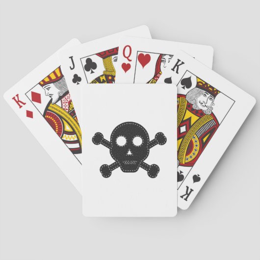 Jeu De Cartes Crâne à flancs noirs (dos)