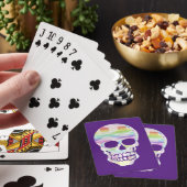Jeu De Cartes Crâne à rayures de couleur (In Situ)