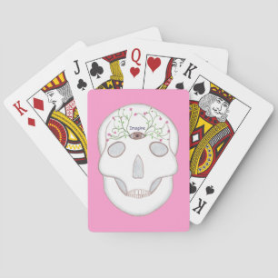 Jeu De Cartes Crâne à sucre, troisième oeil, boutons de fleurs j