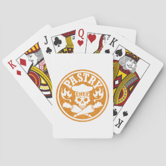 Jeu De Cartes Crâne de chef de pâtisserie et sacs croisés de