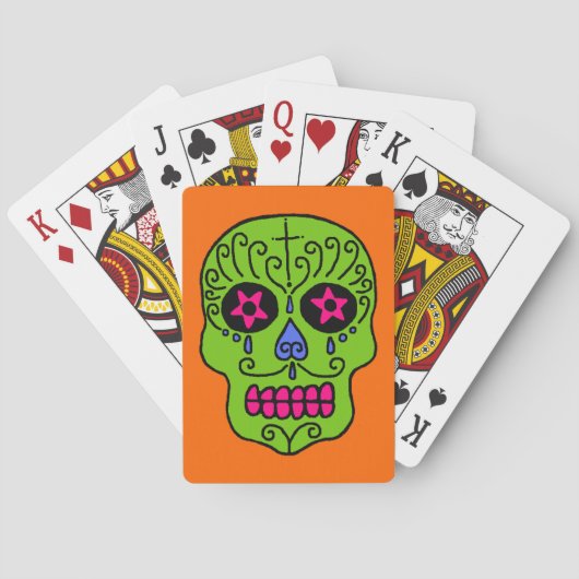 Jeu De Cartes Crâne de Sucre (dos)