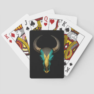Jeu De Cartes Crâne de Taureau de drapeau des Bahamas