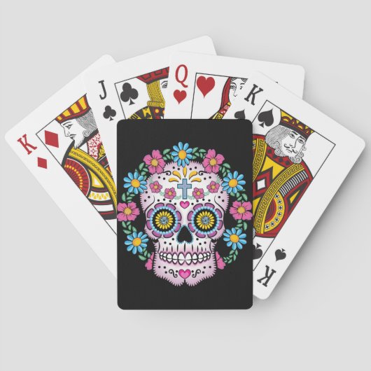 Jeu De Cartes Crâne Dia de los Muertos (dos)