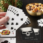 Jeu De Cartes crâne fantôme déplaisant noir (In Situ)