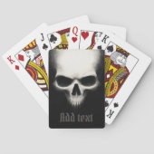 Jeu De Cartes crâne fantôme déplaisant noir (dos)