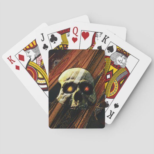 Jeu De Cartes Crâne foncé (dos)
