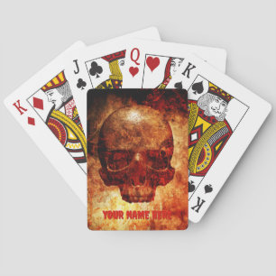 Jeu De Cartes Crâne humain 3D.