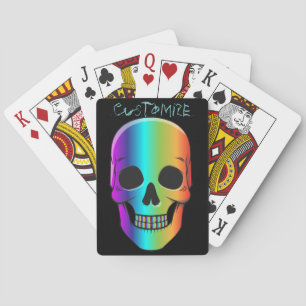 Jeu De Cartes Crâne humain psychédélique Thunder_Cove