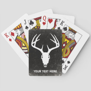 Jeu De Cartes Crâne personnalisé de chasse aux cerfs