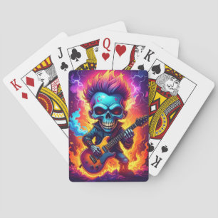 Jeu De Cartes Crâne Punk Rock