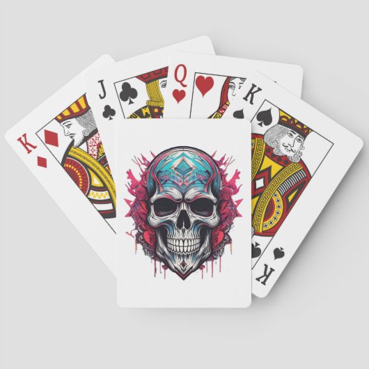 Jeu De Cartes 💀 crâne souriant (dos)