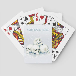 Jeu De Cartes Crânes dans la neige