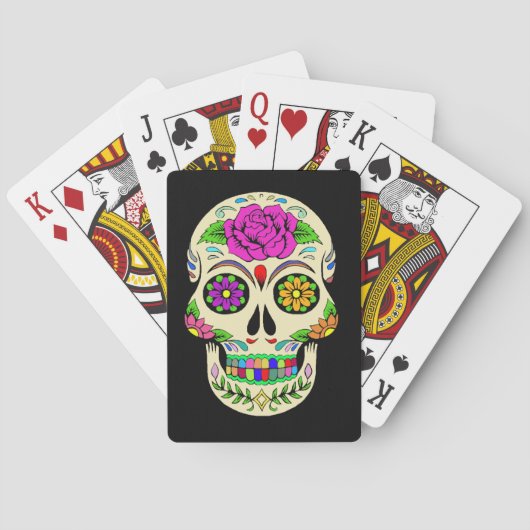 Jeu De Cartes Crânes de Sucre (dos)