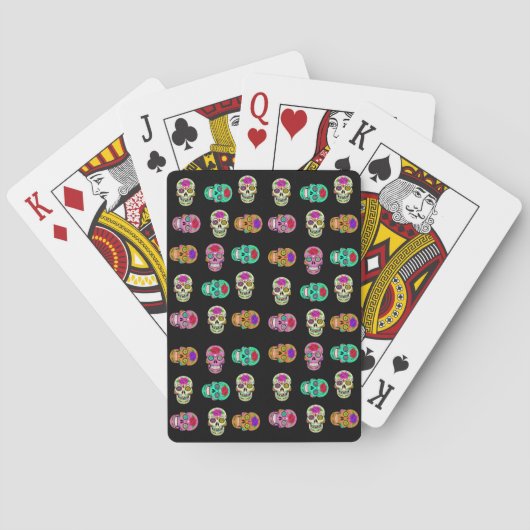 Jeu De Cartes Crânes de Sucre (dos)