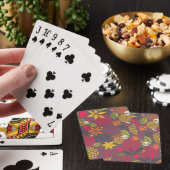 Jeu De Cartes Crânes et fleurs (In Situ)