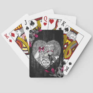 Jeu De Cartes Crânes Gothique Hallomariage Bourgogne ID866
