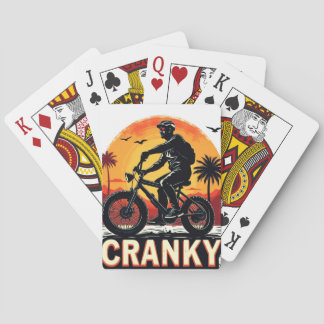 Jeu De Cartes Cranky : Energiez Votre Marche - Fun Biker Tee