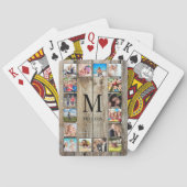 Jeu De Cartes Create Your Custom Photo Collage Rustic Farmhouse (dos)