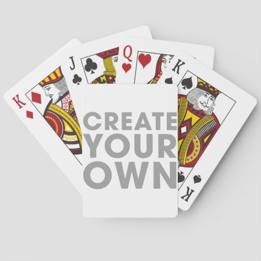 Jeu De Cartes Create Your Own Playing Cards (dos)