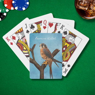 Jeu De Cartes Création aquarelle du Faucon américain