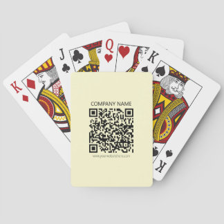Jeu De Cartes Créer un code QR | Jaune pâle