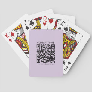 Jeu De Cartes Créer un code QR Violet lavande pâle