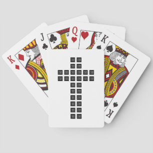 Jeu De Cartes Créer un motif en croix avec n'importe quel logo o